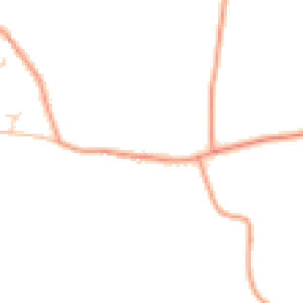 Daytime road noise heatmap for IP25 7QL