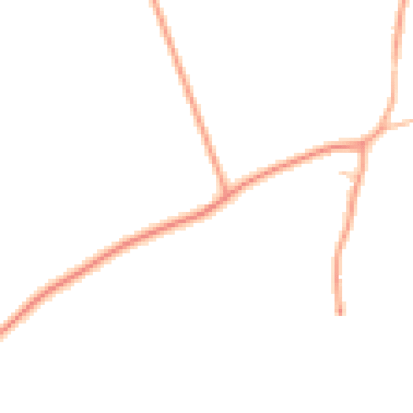 Daytime road noise heatmap for IP25 7QX