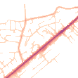 Daytime road noise heatmap for IP27 0LY