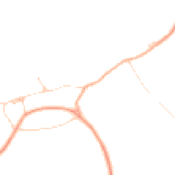 Daytime road noise heatmap for IP27 0TQ