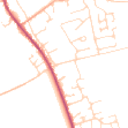 Daytime road noise heatmap for IP27 9ES