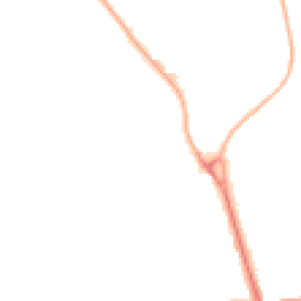 Night-time road noise heatmap for IP32 6BY