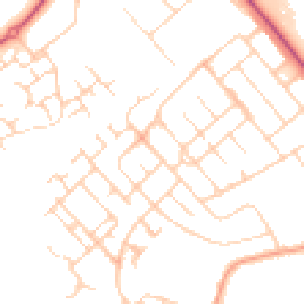 Daytime road noise heatmap for IP32 6DS
