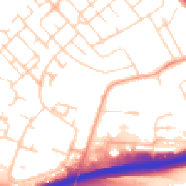 Daytime road noise heatmap for IP32 6SX