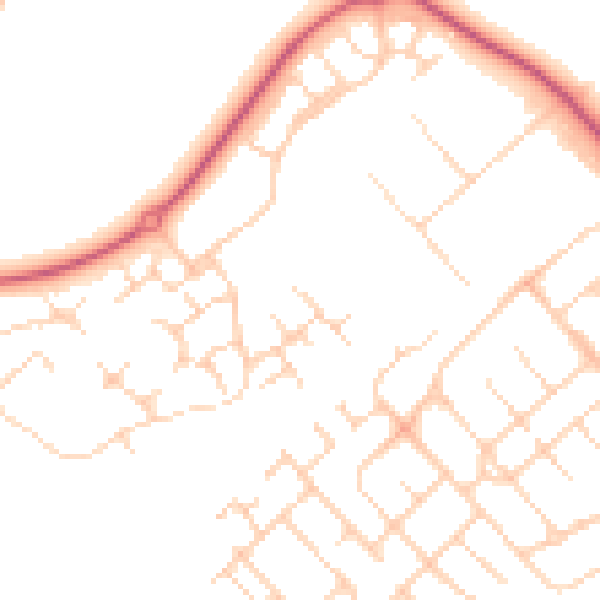 Daytime road noise heatmap for IP32 6TW
