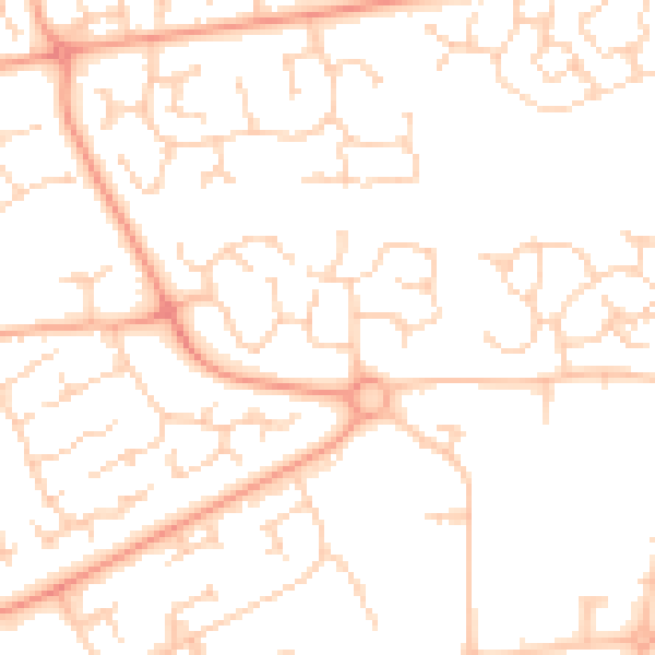 Daytime road noise heatmap for IP32 7NN