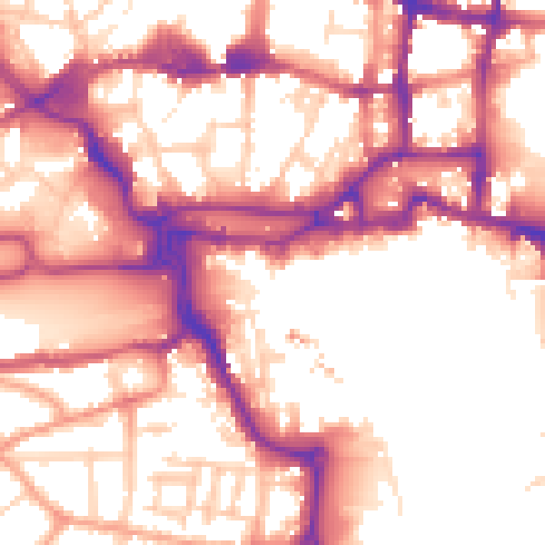 Daytime road noise heatmap for IP4 1FT