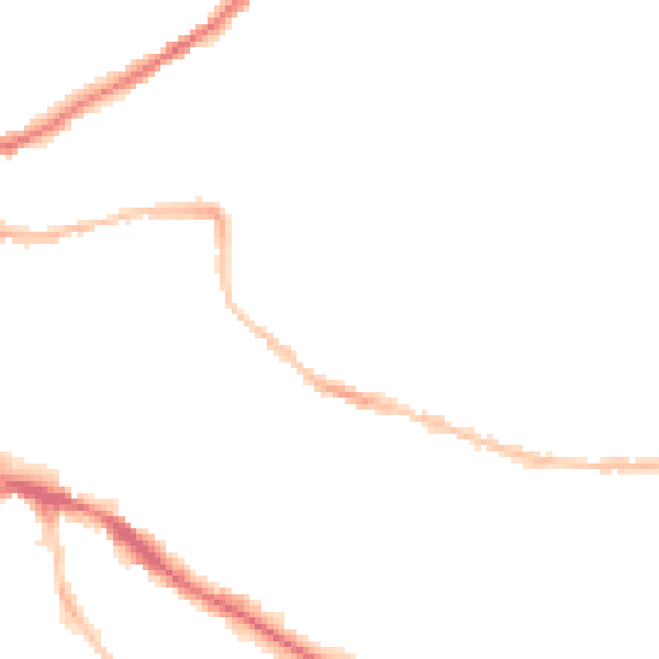 Night-time road noise heatmap for IP4 1PA