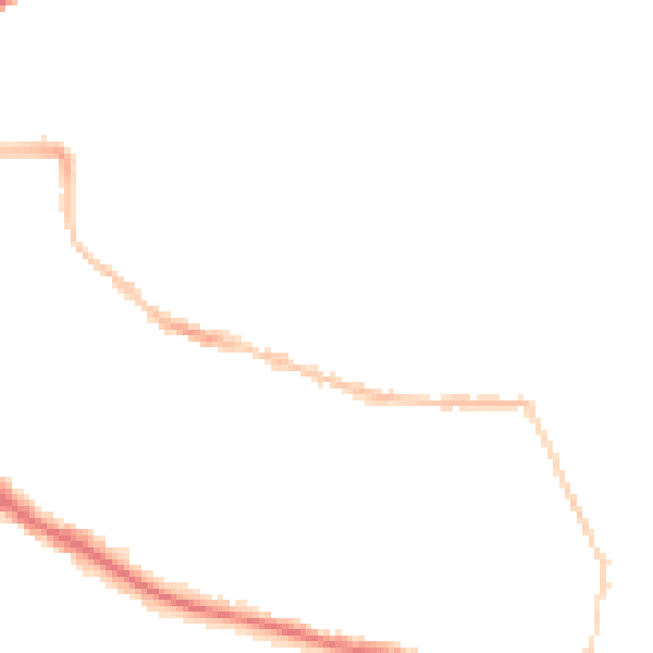 Night-time road noise heatmap for IP4 1PP