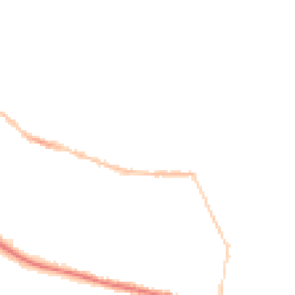 Night-time road noise heatmap for IP4 1PU