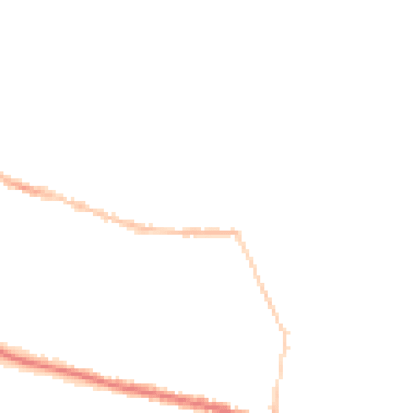Night-time road noise heatmap for IP4 1QB