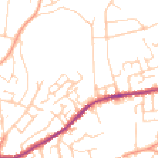 Daytime road noise heatmap for IP4 2GD