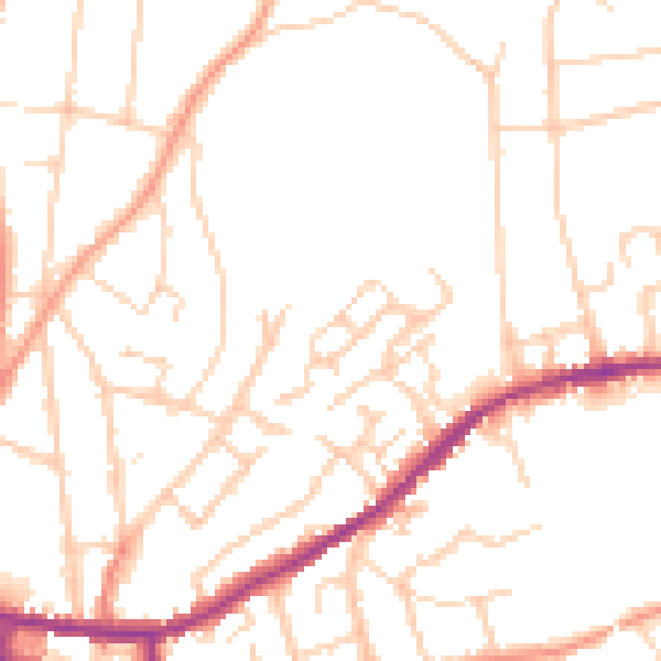 Daytime road noise heatmap for IP4 2GG