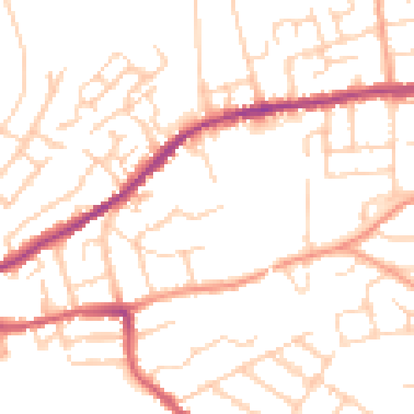 Daytime road noise heatmap for IP4 2RE