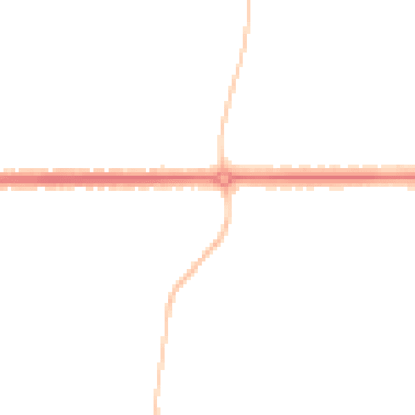 Night-time road noise heatmap for IP4 2UA