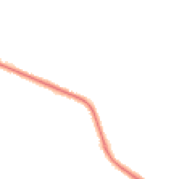 Night-time road noise heatmap for IP4 3ES