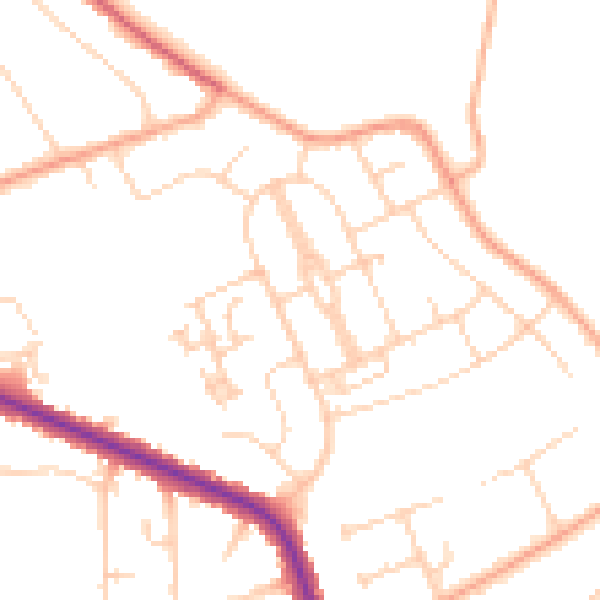 Daytime road noise heatmap for IP4 3HD
