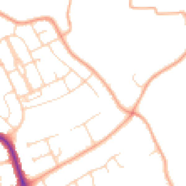 Daytime road noise heatmap for IP4 3PS