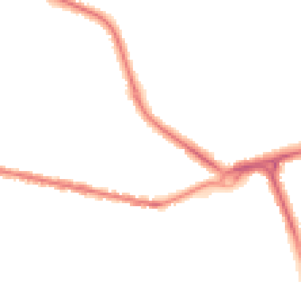 Night-time road noise heatmap for IP4 4QS