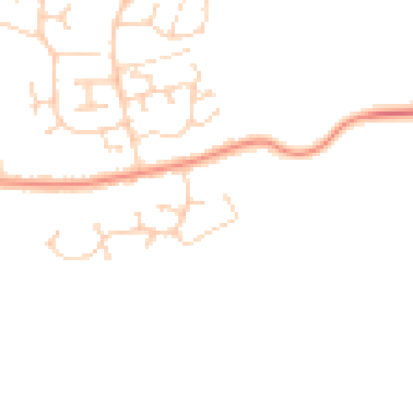 Daytime road noise heatmap for IP4 5BY