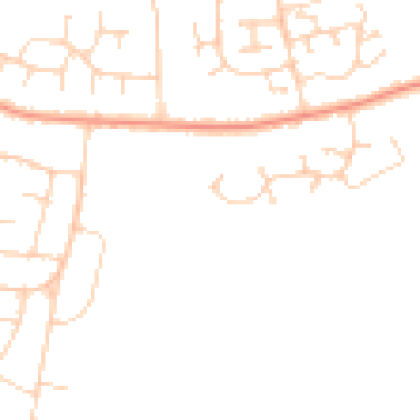 Daytime road noise heatmap for IP4 5HH