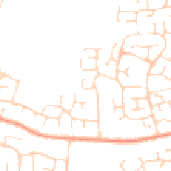 Daytime road noise heatmap for IP4 5UH
