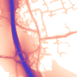 Daytime road noise heatmap for IP6 0AR