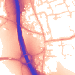 Daytime road noise heatmap for IP6 0AY