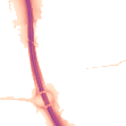 Night-time road noise heatmap for IP6 0AY
