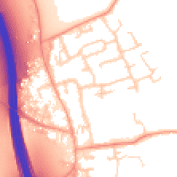 Daytime road noise heatmap for IP6 0DS