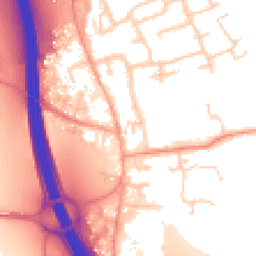 Daytime road noise heatmap for IP6 0EB