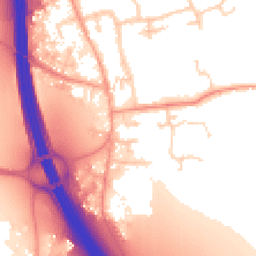 Daytime road noise heatmap for IP6 0ED