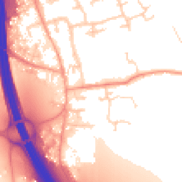 Daytime road noise heatmap for IP6 0ET
