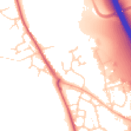 Daytime road noise heatmap for IP6 0HQ