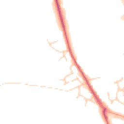 Daytime road noise heatmap for IP6 0NT