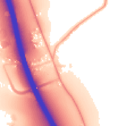 Daytime road noise heatmap for IP6 0SS
