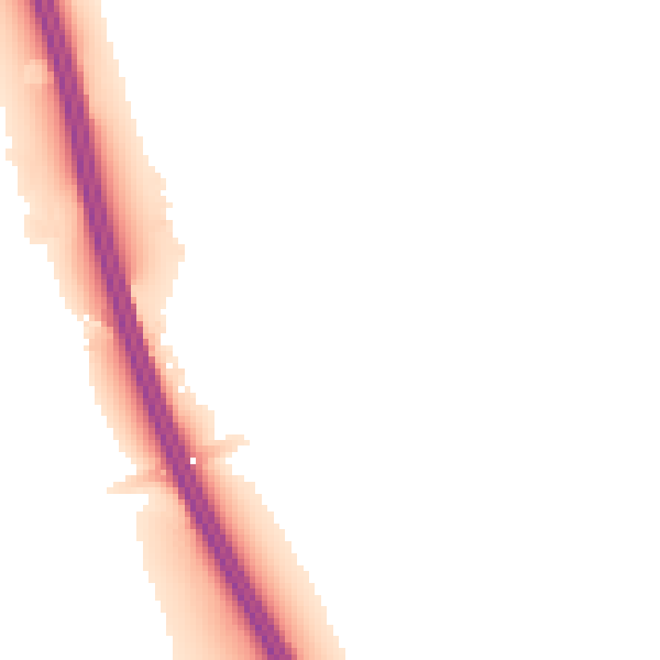 Night-time road noise heatmap for IP6 0SS