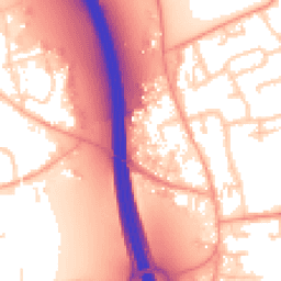 Daytime road noise heatmap for IP6 0TA