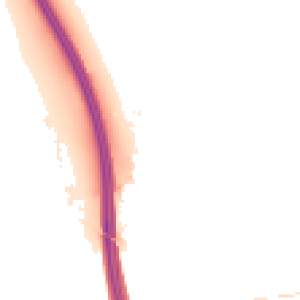 Night-time road noise heatmap for IP6 0TB