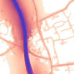 Daytime road noise heatmap for IP6 0TG