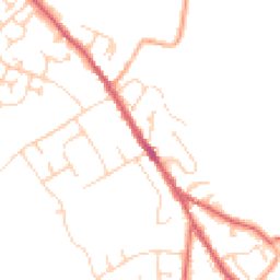 Daytime road noise heatmap for IP6 8AN