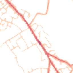 Daytime road noise heatmap for IP6 8AW