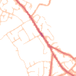 Daytime road noise heatmap for IP6 8BQ