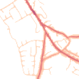 Daytime road noise heatmap for IP6 8EP