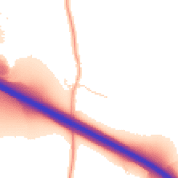 Daytime road noise heatmap for IP6 8QR