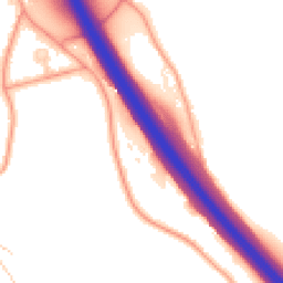 Daytime road noise heatmap for IP6 8TP