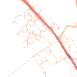 Daytime road noise heatmap for IP6 8XQ