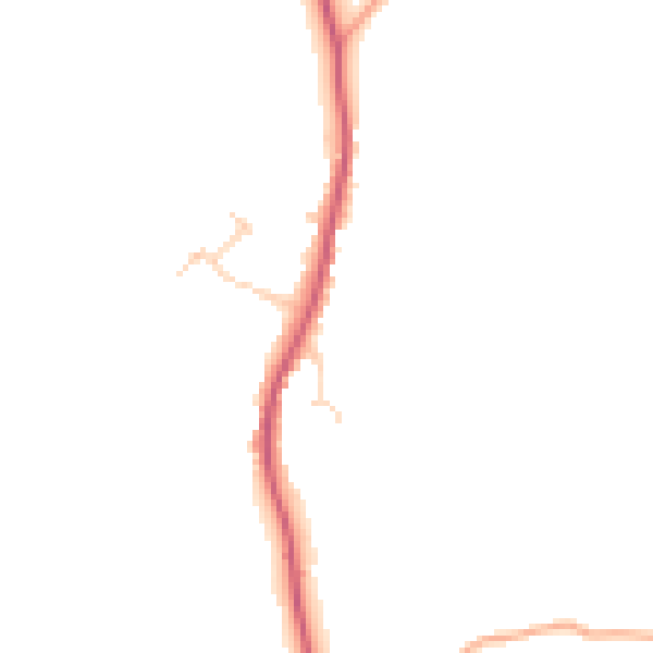 Daytime road noise heatmap for IP6 9EW