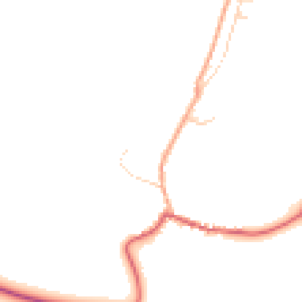 Daytime road noise heatmap for IP6 9PQ