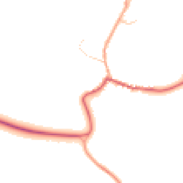 Daytime road noise heatmap for IP6 9PZ